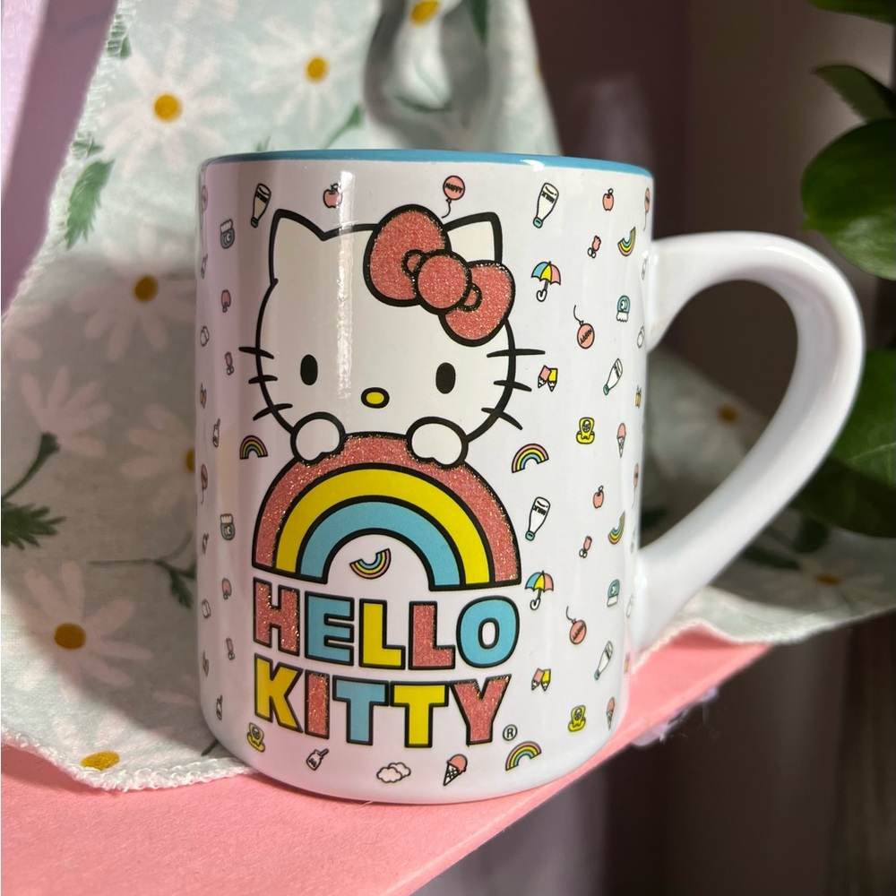 HELLO KITTY RAINBOW SPARKLE COFFEE MUG